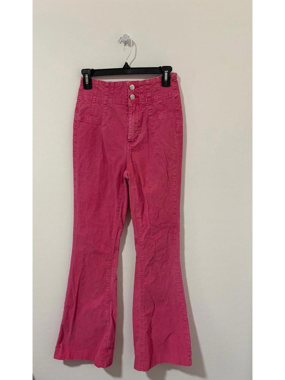 Free People Jayde Flare Forduroy Pants in pink - Womens 26